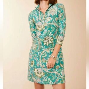 Spartina 449 Mystic Moss Nora Half zip Dress
